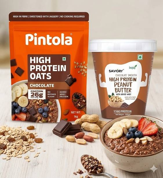 Scitron Fitness Combo High Protein Oats And High Protein Peanut butter Jar Jar