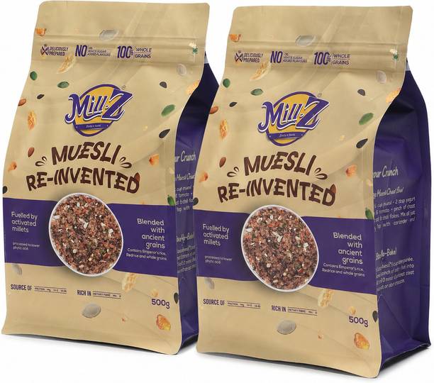 Mill-Z by SOL RUOKA Muesli Re-Invented with Millets & Ancient Grains Pouch