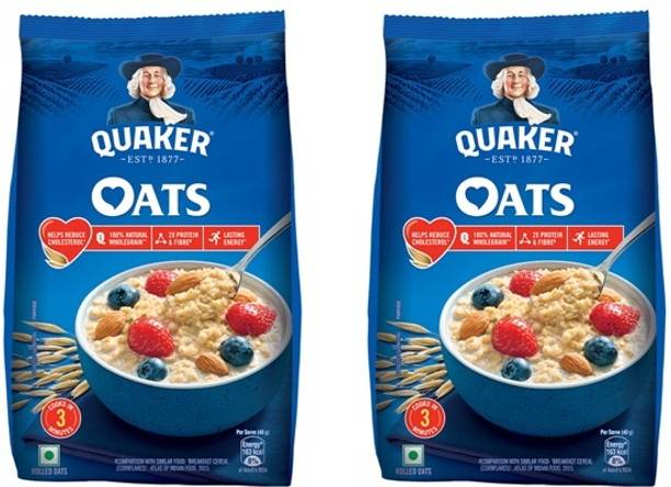 Quaker Rolled Oats - PACK OF 2 (1000grams x 2) 2000 g