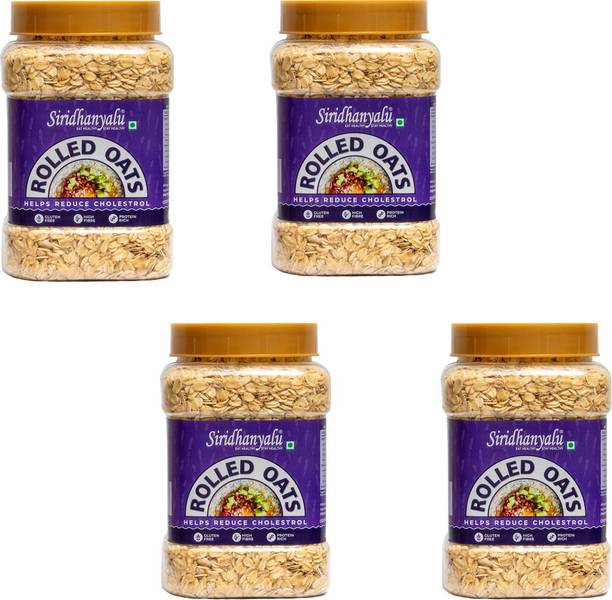 siridhanyalu Rolled Oats | High Fibre, Gluten Free,No Preservatives,Rich in Protein Jar