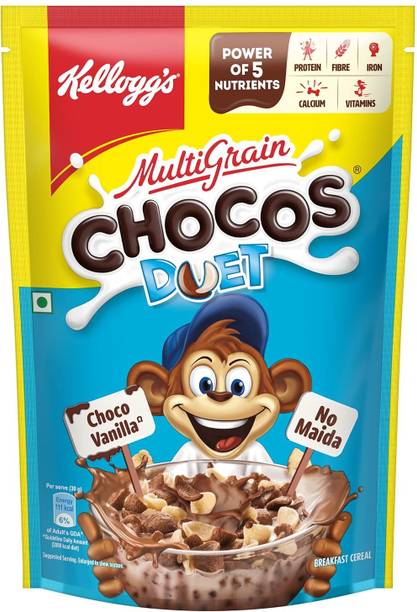 Kellogg's by NA WHOLEGRAIN CHOCOS DUET CHOCOS DOODH KA SOLID DOST Pouch