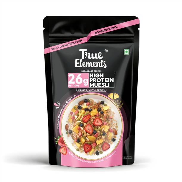 True Elements High Protein Muesli - Fruit,Nuts & Seeds 400g Pouch