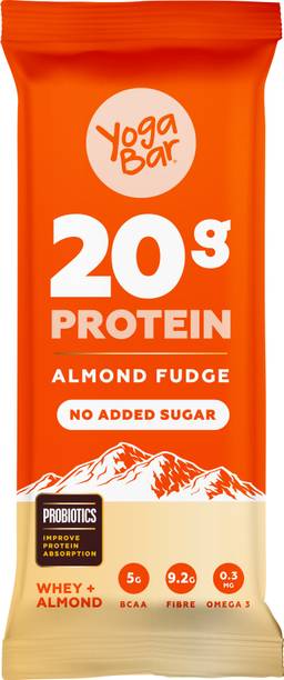 Yogabar Almond Fudge Protein Bar Nutrition Bars