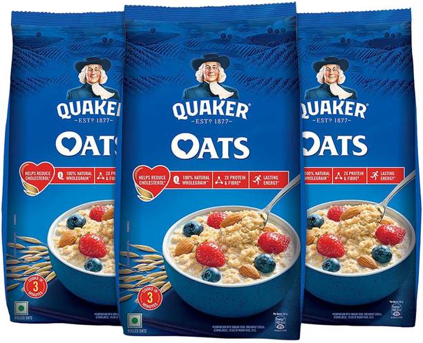 Quaker Oats (3 x 1kg) Pouch