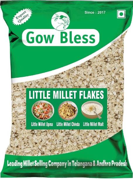 Gow Bless by Prabhakar Brand Little Millet Flakes Ready-to-Eat Millet Cereal | Gluten-Free Superfood/Healthy Pouch