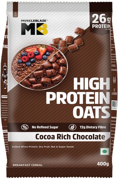 MUSCLEBLAZE High Protein Oats (Cocoa Rich Chocolate) | 26g Protein Pouch