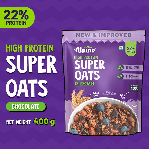 ALPINO High Protein Super Oats Chocolate 25% Protein Rolled Oats,