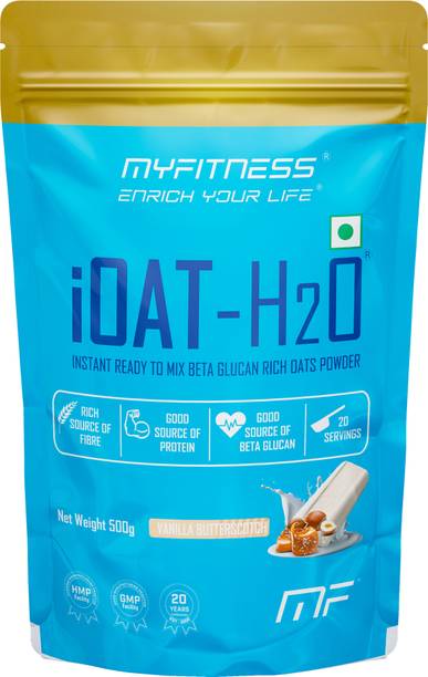 MYFITNESS by Paradise iOat H2O | Vanilla Butterscotch | 20 Servings | Ready To Mix Oats Powder | Oats Pouch