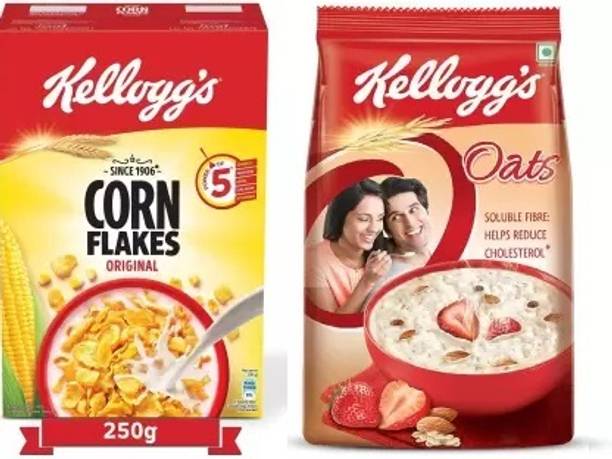 Kellogg's by Kellogg's Corn Flakes Original 250 gm + Oats 1 Kg Pouch