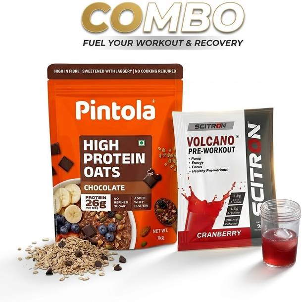 Scitron Pre And High Protein Oats 1 kg Pouch