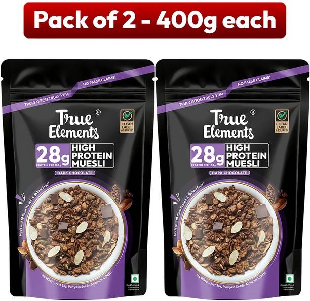True Elements High Protein Muesli - Dark Chocolate Pouch