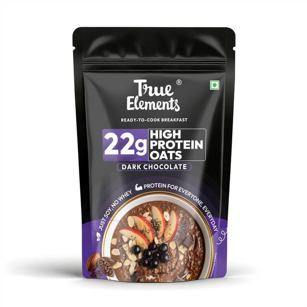 True Elements 22g High Protein Oats - Dark Chocolate 700gm (Super Oats) Pouch