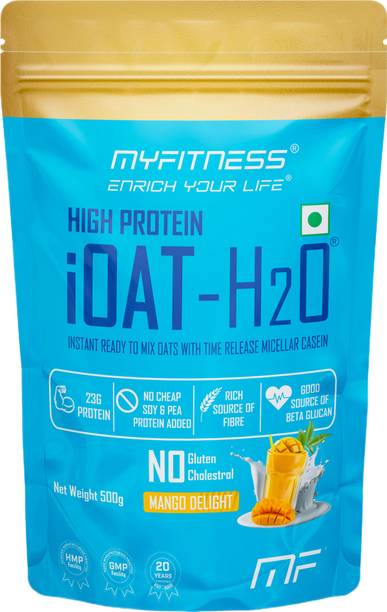 MYFITNESS by Myfitness Enrich Your Life High Protein Oats | iOAT H2O | Mango Delight | Ready To Mix Oats Powder | Pouch