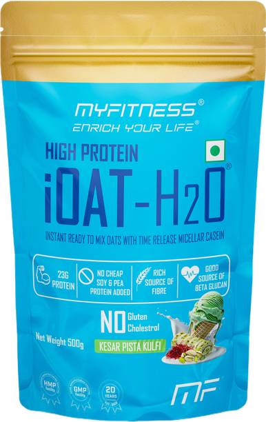 MYFITNESS by Myfitness Enrich Your Life High Protein Oats | iOAT H2O | Kesar Pista Kulfi | Ready To Mix Oats Powder | Pouch