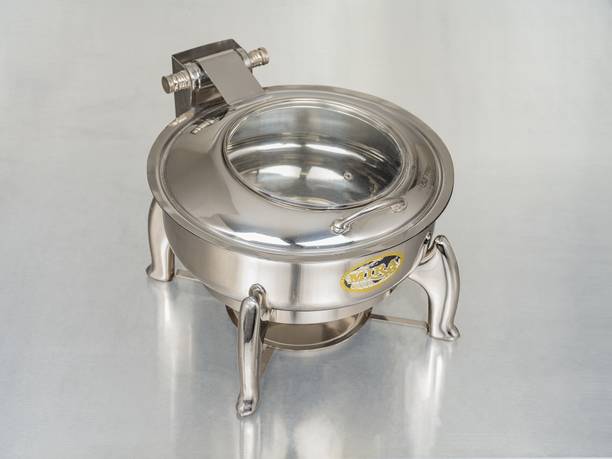 Sattva Hydraulic Round Regular Buffet Server For Entertaining Wedding Banquet Round Chafing Dish