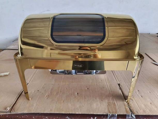 Sattva Hydraulic Rectangle With Glass Buffet Server For Entertaining Wedding Banquet Rectangular Chafing Dish