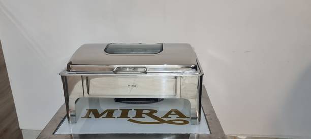 Sattva Hydraulic Rectangle With Glass Buffet Server For Entertaining Wedding Banquet Rectangular Chafing Dish