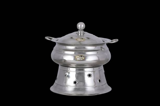 Sattva Lift Top Gujrati Handi Buffet Server For Entertaining Wedding Banquet Round Chafing Dish