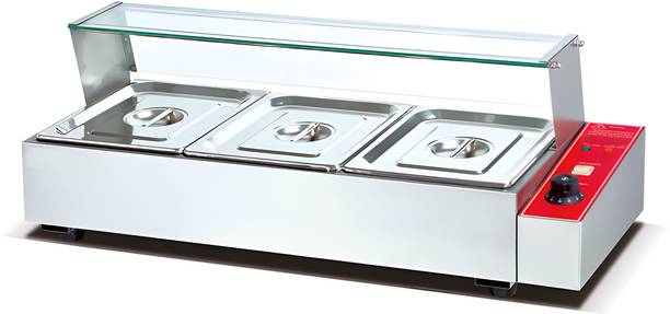 HGEI Electric Bain Maric 15 L Rectangular Chafing Dish
