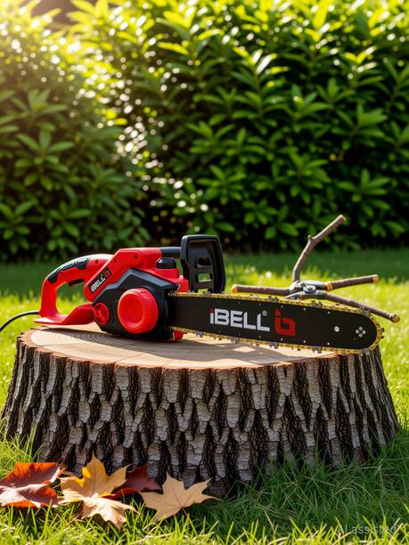 iBELL EC16-18 Electric Chain Saw, 1800W Motor, 16" Guide Bar, 1200 RPM, Automatic Oiler, Corded Chainsaw