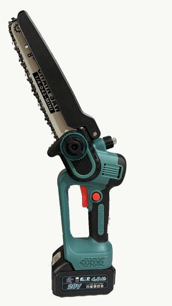 Swashtkon 20V Hand Cordless lithium electric Chainsaw | Very smooth use in Garden || Dual Safety Switch - Wood Processing- Logging- Cutting - Pruning - Gardening Cordless Chainsaw