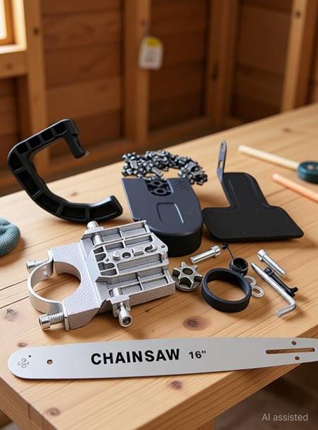 CHAHAR POWER TOOLS 16"Electric Chainsaw attachment Stand for AngleGrinder(Without Anglegrinder) 16" Chainsaw Stand Cordless Chainsaw