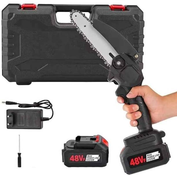 WunderVoX Portable 48V Cordless Mini Chainsaw 6 Inch Electric Wood Cutter Portable 48V Cordless Mini Chainsaw 6 Inch Electric Wood Cutter Cordless Chainsaw