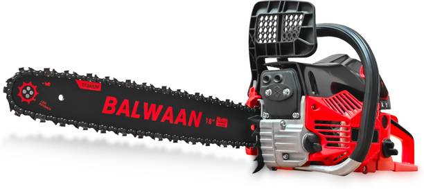 Balwaan Krishi CS-520 Petrol Chainsaw, 52cc 2-stroke Engine, 18inch Guide Bar for Cutting Woods ,Garden Yard, Agriculture Woodcutter, Trimming Branches Fuel Chainsaw