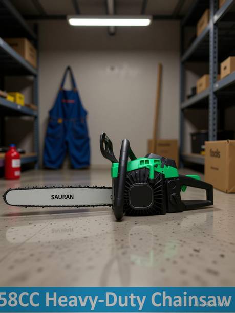 Sauran Petrol Engine Wood Cutting Machine For Farming, Gardening & Forestry (CNS39) 58CC Petrol Chainsaw (CNS39) Fuel Chainsaw