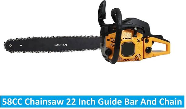 Sauran 22 inch Chainsaw With Guide Bar and Chain (CNS42)_1 with 16" Cutting Bar for Home & Professional Use Fuel Chainsaw