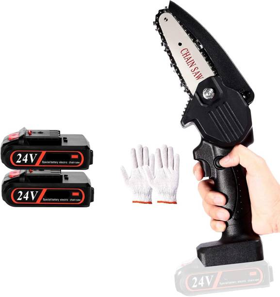WunderVoX 48V Mini Chainsaw 6 Inch Cordless Double Battery Tree Pruning Saw 48V Mini Chainsaw 6 Inch Cordless Double Battery Tree Pruning Saw Cordless Chainsaw