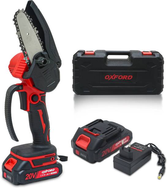 ऑक्स फोर्ड 20V Cordless Chainsaw - Powerful Cutting - Compact Design - Dual Safety Switch O-32-A कॉर्डलेस चेनसॉ