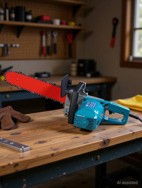 Sauran Electric Wood 16 inch Bar Powered Engine453173 | Pack of 1 Corded Chainsaw