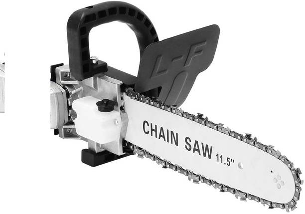 XDLB DELUXE Electric Angle Grinder Chainsaw Adapter 11.5" Chain and Bar Professional Cutting Machine Attachment Power Tool Set Corded Chainsaw