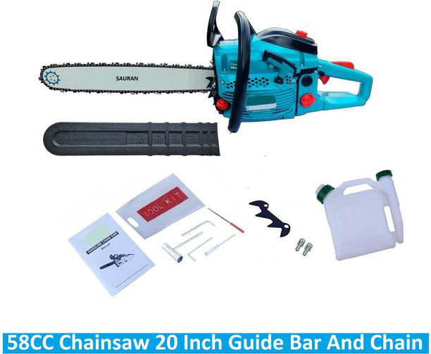 Sauran Petrol Chainsaw with 20 Inch GuideBar Chainset with Auto Chain Lubricate (CNS69) 58CC Petrol Chainsaw (CNS69) Fuel Chainsaw