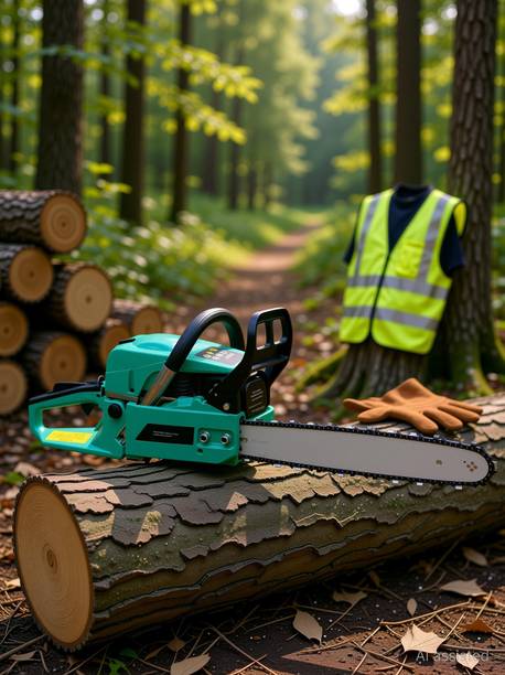Digital Craft Professional Chainsaw 18 inch Heavy Duty Bar Gas Gasoline Powered Chainsaw 58CC Engine Cycle Chain Saw Fuel Chainsaw