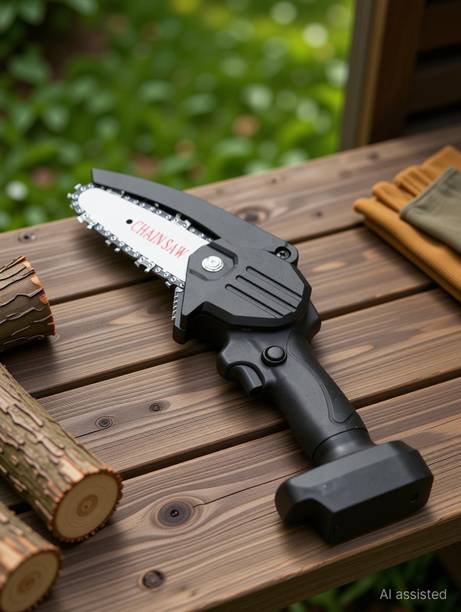 Voltegic EC-01 Upgraded Cordless Electric Chainsaw with 2 Battery and Charger Cordless Chainsaw