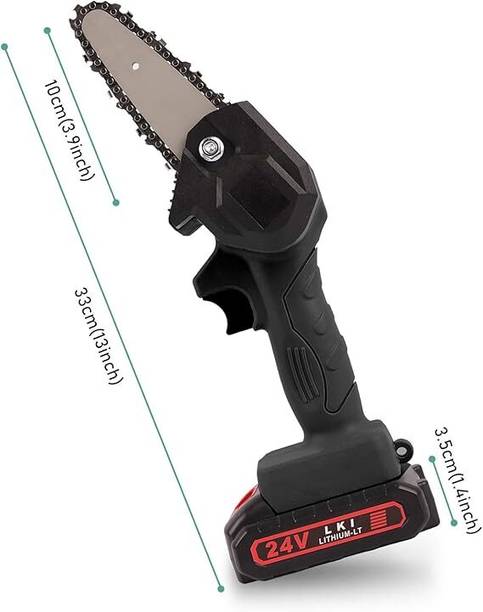 kaushal enterprise Cordless Battery Powered with 48V Rechargeable With 1 Chain Hand Handheld Chainsaw for Tree Trimming & Branch Pruning Wood Cutting Chainsaw Corded & Cordless Chainsaw