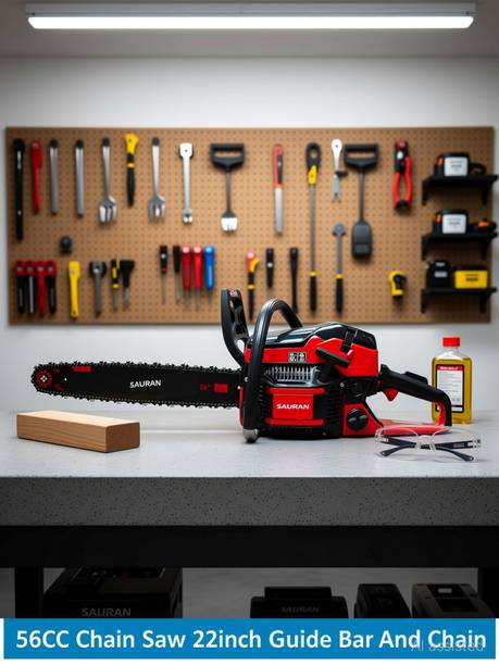 Sauran Cutting Trees, Wood Cutting, Garden Yard, Agriculture (CNS7)_1 56CC Petrol Chainsaw Fuel Chainsaw
