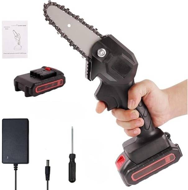 ADP TRADERS Chain Saw Machine Electric 1 Pc – Cordless Mini Rechargeable Battery 48V 4Inch Rechargeable Electric Chain Saw-ae Cordless Chainsaw
