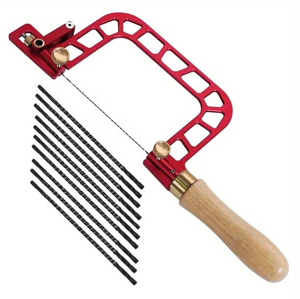JEWELTECH Coping Hand Saw with 144 Golden Fish Blades, Adjustable Jewellery Saw Frame Corded Chainsaw