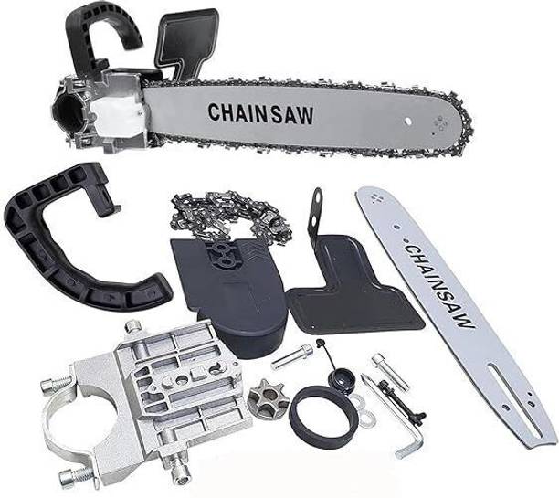 KKSUPPLIER (Angle Grinder Machine not included) Corded Chainsaw