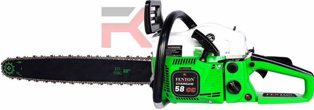 Fenton Krishi Heavy Duty 58CC Chainsaw with 22" Guide Bar for Wood Cutting Air Cooled Chainsaw Fuel Chainsaw