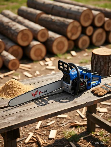 Digital Craft 65CC Wood Cutting Machine 22 Inch Gasoline Chain Saw Logging Saw Woodwork Fuel Chainsaw