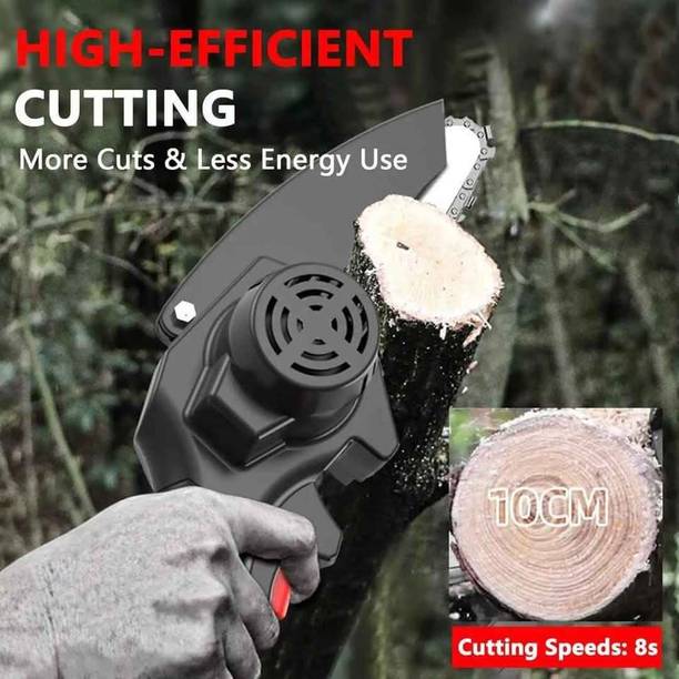 Xydrozen 48W Portable Tree Branch Cutter with Two Batteries Lightweight Portable Chain Saw Yard Tools Cordless Chainsaw