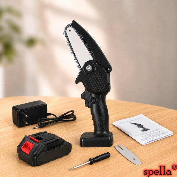 Spella 6 Inch Battery Powered Mini Electric Cordless Chainsaw