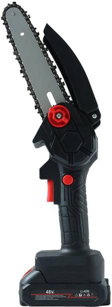 gaze me Mini Chainsaw Cordless Electric-Chain-Saw- 6 Inch Battery Powered one hand Handheld, 48V Rechargeable Operated, Tree Trimming and Branch Wood Cutting Cordless Chainsaw