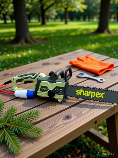 Sharpex ECSW-RE-001 18-Inch Tree Limb Master Electric Saw, 2200w (3hp), Low-Kickback, 15MT Wire Corded Chainsaw