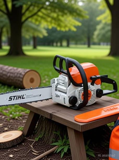 STIHL Cast Iron Chain Saw MS-180 (Orange) Fuel Chainsaw