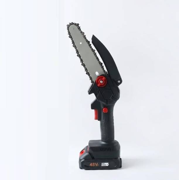 WunderVoX 48V Electric Mini Chainsaw Cordless 6 Inch Dual Battery Wood Cutter 48V Electric Mini Chainsaw Cordless 6 Inch Dual Battery Wood Cutter Cordless Chainsaw
